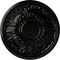 Ekena Millwork Wakefield Ceiling Medallion (Fits Canopies up to 3 5/8"), 11 3/4"OD x 1 1/4"P, Black Pearl CM11WABPS - alternate 1